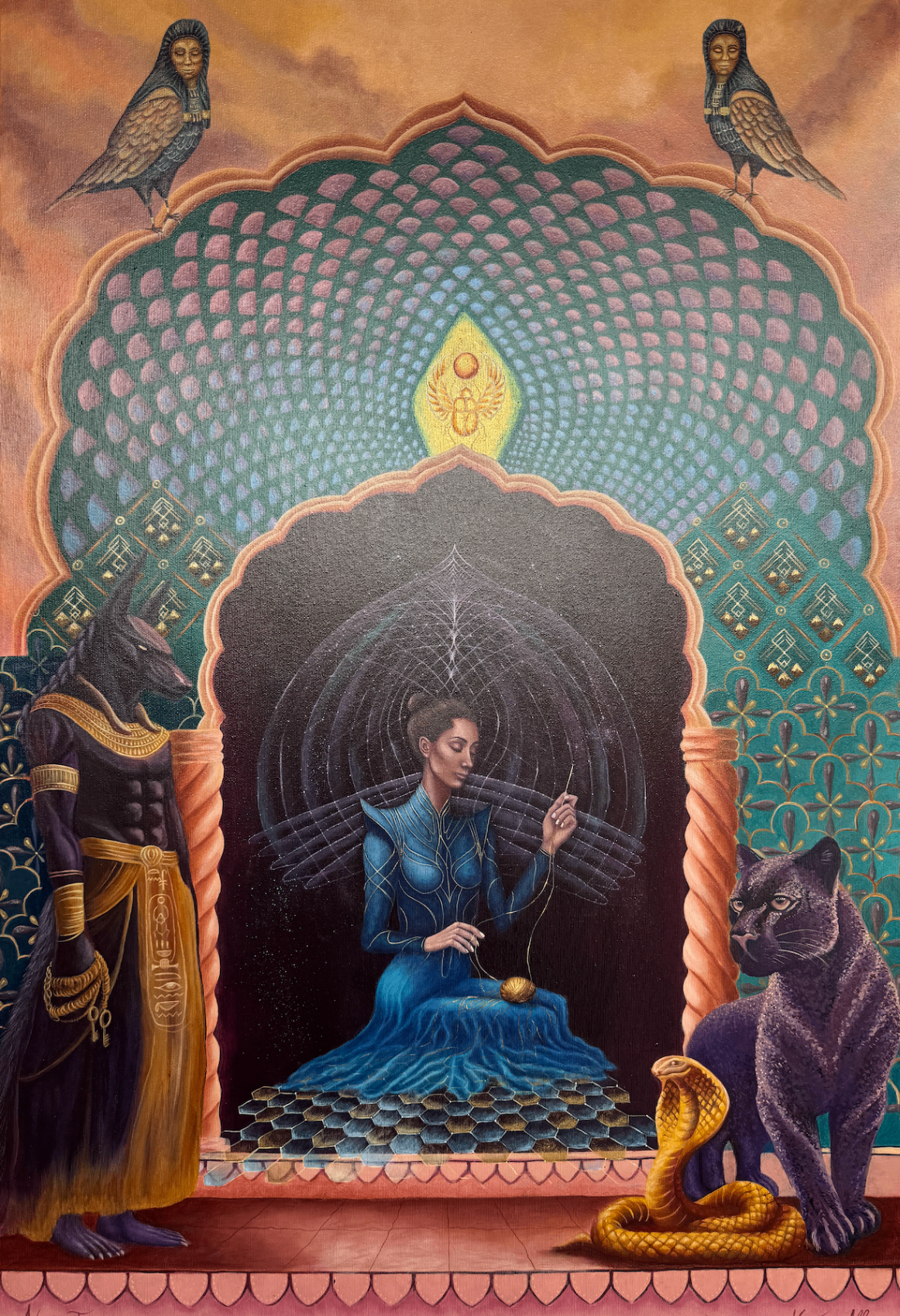 Egyptian portal painting by Maxim All